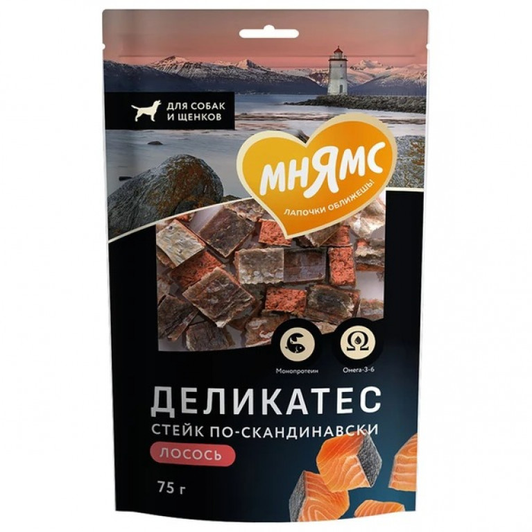 Мнямс Лакомства для собак "Стейк по-скандинавски" 75г