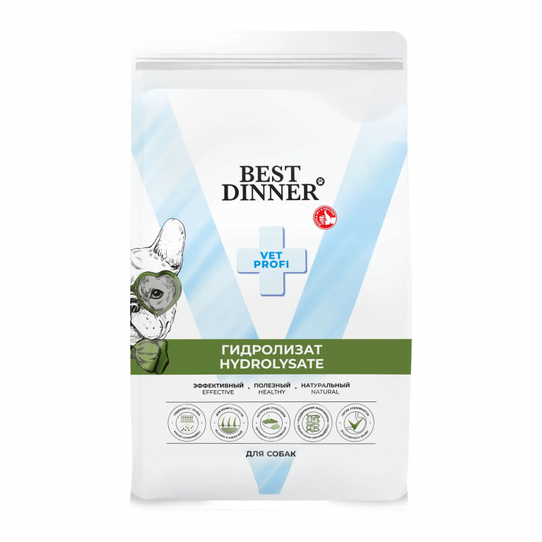 Best Dinner Vet Profi Hydrolysate Сухой корм для собак при проявлениях пищевой аллергии или непереносимости