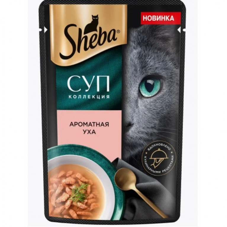 Sheba Паучи для кошек СУП Коллекция Ароматная Уха для Кошек, с Форелью 70г