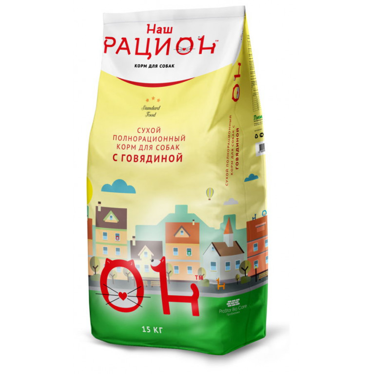 Наш Рацион Сухой корм для собак (говядина)