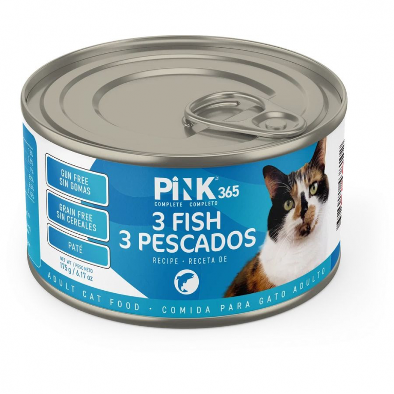 Pink 365 Полнорационные консервы для кошек Тунец с лососем и лактоферрином 175г