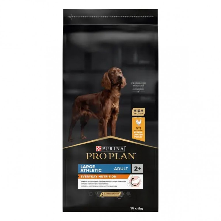 Pro Plan Adult Large Athletic Everyday Nutrition Сухой корм для взрослых собак крупных пород с атлетическим телосложением с высоким содержанием курицы
