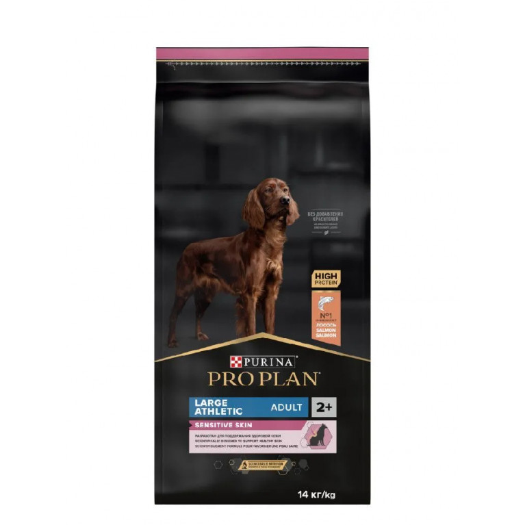 Pro Plan Adult Large Athletict Sensitive Skin Сухой взрослых собак крупных пород атлетического телосложения, с лососем Pro Plan Adult Large Athletict Sensitive Skin Сухой взрослых собак крупных пород атлетического телосложения, с лососем