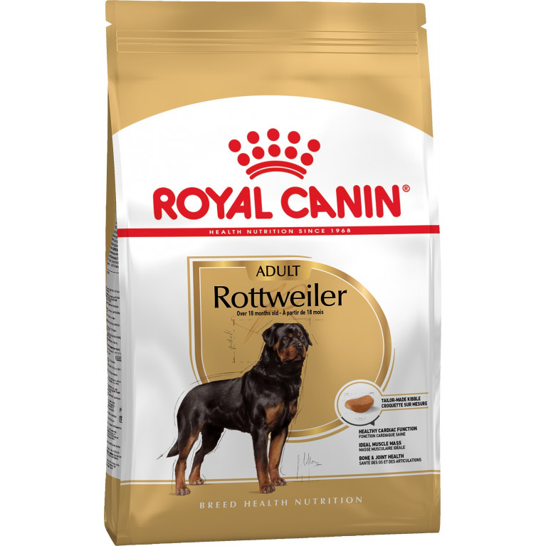 Royal Canin Rottweiler Adult Сухой корм для ротвейлеров старше 18 месяцев 12кг Royal Canin Rottweiler Adult Сухой корм для ротвейлеров старше 18 месяцев 12кг