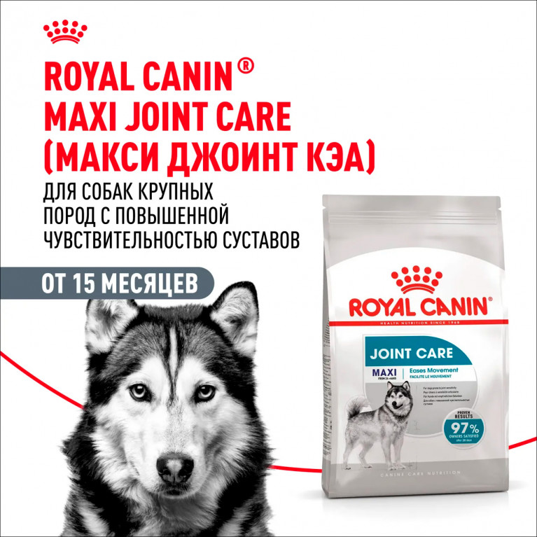 Royal Canin Maxi Joint care Корм для собак крупных размеров с повышенной чувствительностью суставов Royal Canin Maxi Joint care Корм для собак крупных размеров с повышенной чувствительностью суставов