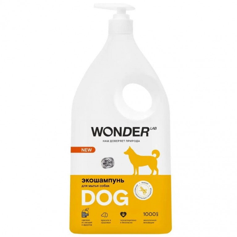 WONDER LAB Экошампунь для собак 1 л WONDER LAB Экошампунь для собак 1 л